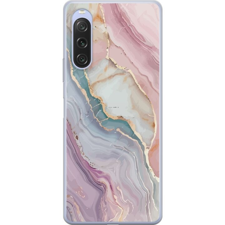 Mobile case for Sony Xperia 10 V with Marble design in the group SMARTPHONE & TABLETS / Phone cases / Sony at TP E-commerce Nordic AB (A61086)