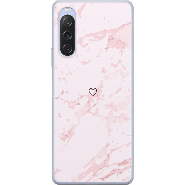 Mobile case for Sony Xperia 10 V with Pink Heart design in the group SMARTPHONE & TABLETS / Phone cases / Sony at TP E-commerce Nordic AB (A61087)