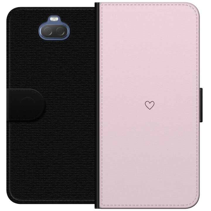 Wallet case for Sony Xperia 10 Plus with Heart design in the group SMARTPHONE & TABLETS / Phone cases / Sony at TP E-commerce Nordic AB (A61110)