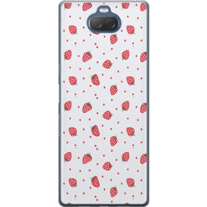 Mobile case for Sony Xperia 10 Plus with Strawberries design in the group SMARTPHONE & TABLETS / Phone cases / Sony at TP E-commerce Nordic AB (A61135)