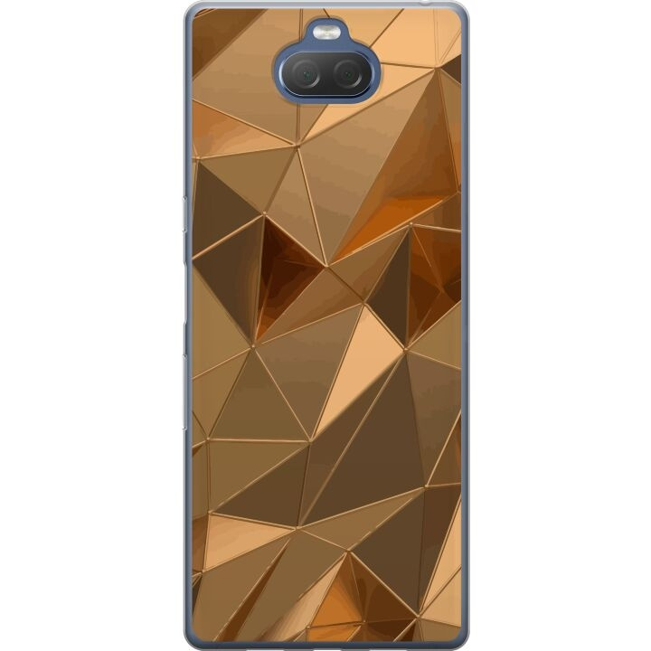 Mobile case for Sony Xperia 10 Plus with 3D Gold design in the group SMARTPHONE & TABLETS / Phone cases / Sony at TP E-commerce Nordic AB (A61142)