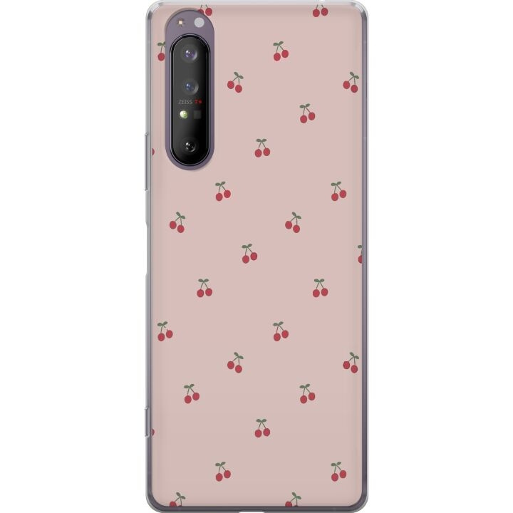 Mobile case for Sony Xperia 1 II with Cherry design in the group SMARTPHONE & TABLETS / Phone cases / Sony at TP E-commerce Nordic AB (A61152)