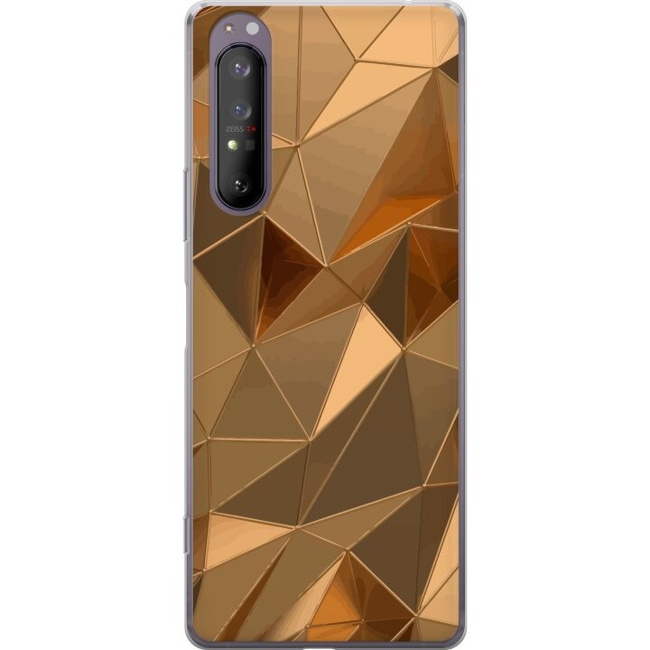 Mobile case for Sony Xperia 1 II with 3D Gold design in the group SMARTPHONE & TABLETS / Phone cases / Sony at TP E-commerce Nordic AB (A61169)