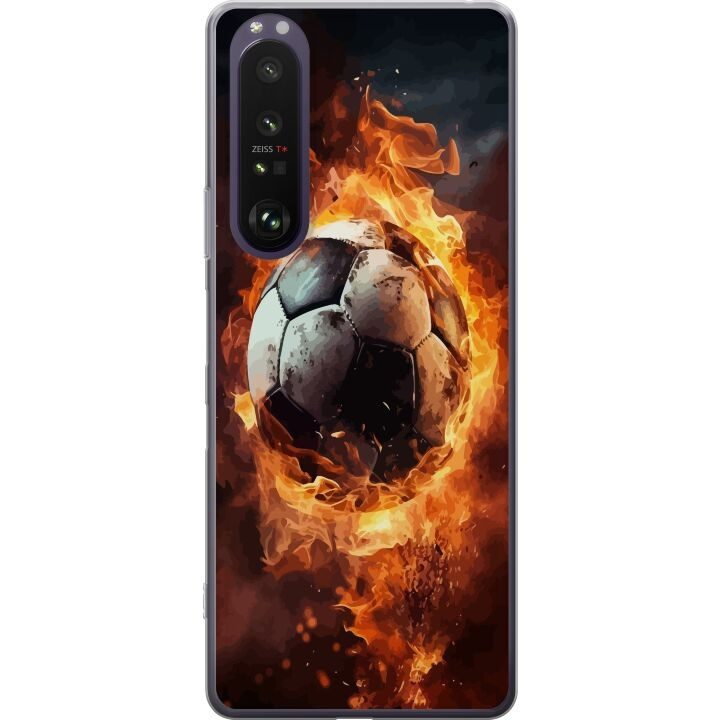 Mobile case for Sony Xperia 1 III with Football design in the group SMARTPHONE & TABLETS / Phone cases / Sony at TP E-commerce Nordic AB (A61220)