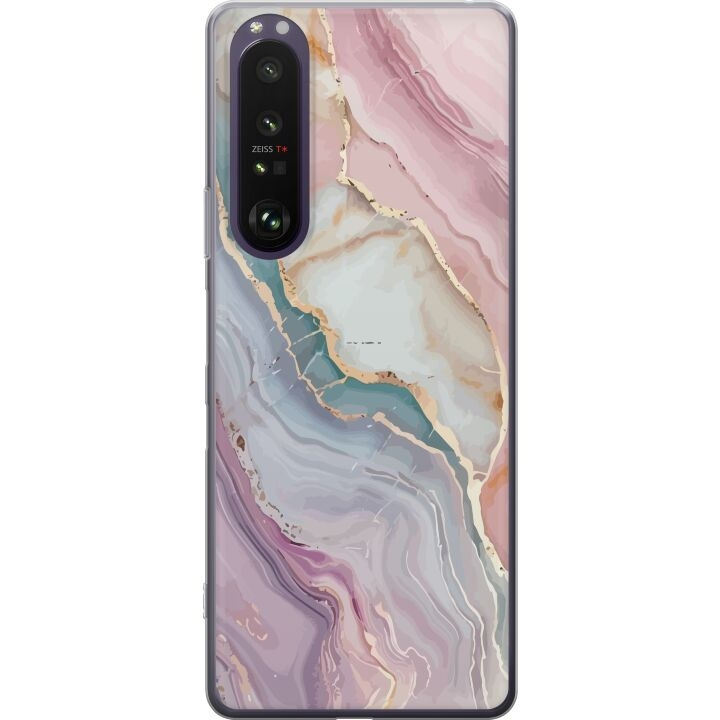 Mobile case for Sony Xperia 1 III with Marble design in the group SMARTPHONE & TABLETS / Phone cases / Sony at TP E-commerce Nordic AB (A61221)