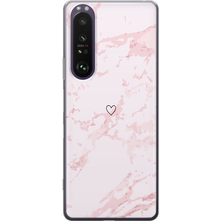 Mobile case for Sony Xperia 1 III with Pink Heart design in the group SMARTPHONE & TABLETS / Phone cases / Sony at TP E-commerce Nordic AB (A61222)