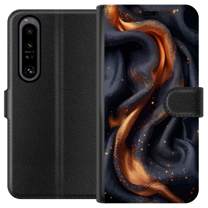 Wallet case for Sony Xperia 1 IV with Fiery silk design in the group SMARTPHONE & TABLETS / Phone cases / Sony at TP E-commerce Nordic AB (A61227)