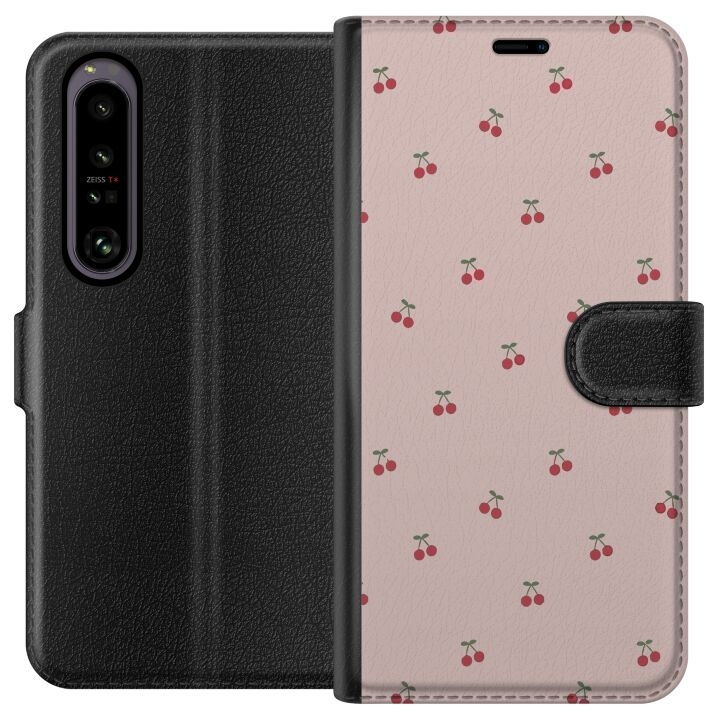 Wallet case for Sony Xperia 1 IV with Cherry design in the group SMARTPHONE & TABLETS / Phone cases / Sony at TP E-commerce Nordic AB (A61233)