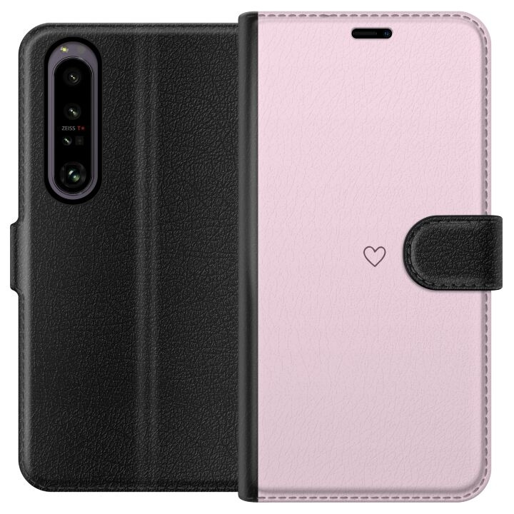 Wallet case for Sony Xperia 1 IV with Heart design in the group SMARTPHONE & TABLETS / Phone cases / Sony at TP E-commerce Nordic AB (A61245)