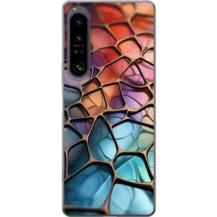 Mobile case for Sony Xperia 1 IV with Metallic pattern design in the group SMARTPHONE & TABLETS / Phone cases / Sony at TP E-commerce Nordic AB (A61263)