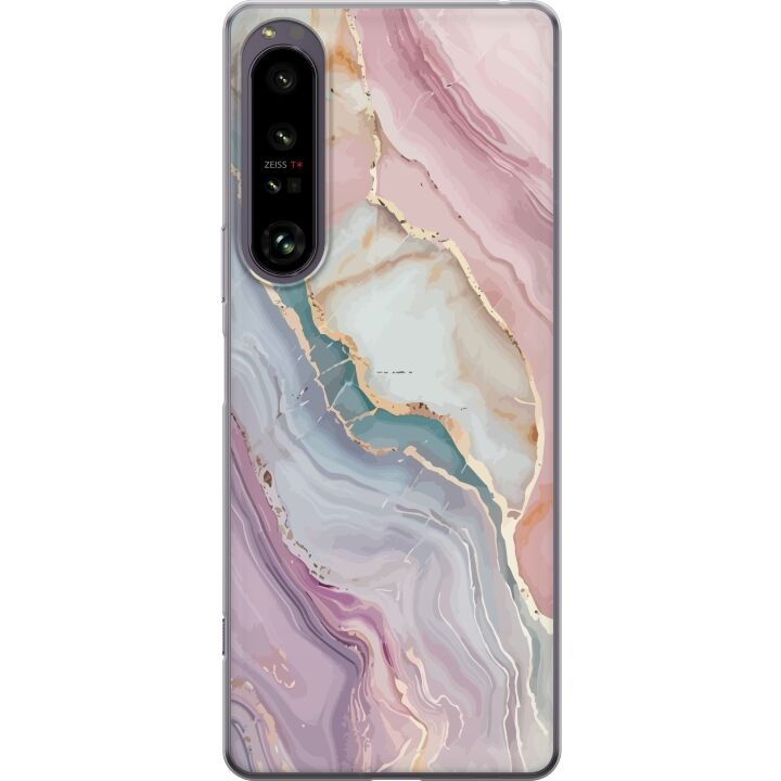 Mobile case for Sony Xperia 1 IV with Marble design in the group SMARTPHONE & TABLETS / Phone cases / Sony at TP E-commerce Nordic AB (A61275)