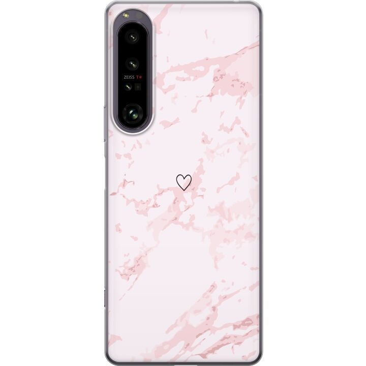 Mobile case for Sony Xperia 1 IV with Pink Heart design in the group SMARTPHONE & TABLETS / Phone cases / Sony at TP E-commerce Nordic AB (A61276)