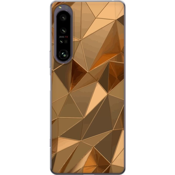 Mobile case for Sony Xperia 1 IV with 3D Gold design in the group SMARTPHONE & TABLETS / Phone cases / Sony at TP E-commerce Nordic AB (A61277)