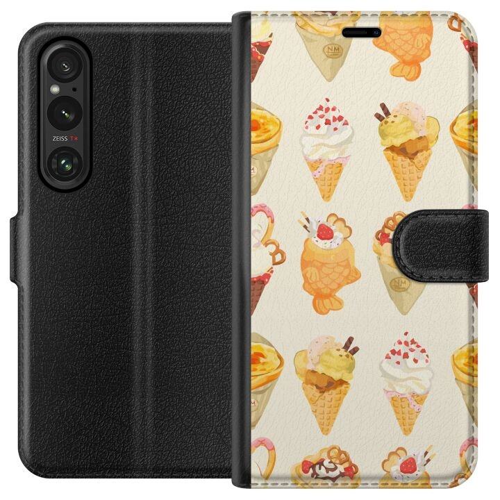 Wallet case for Sony Xperia 1 V with Glassy design in the group SMARTPHONE & TABLETS / Phone cases / Sony at TP E-commerce Nordic AB (A61291)