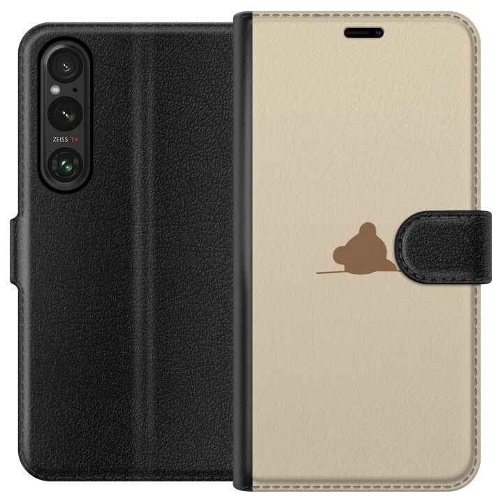 Wallet case for Sony Xperia 1 V with Nalle design in the group SMARTPHONE & TABLETS / Phone cases / Sony at TP E-commerce Nordic AB (A61300)