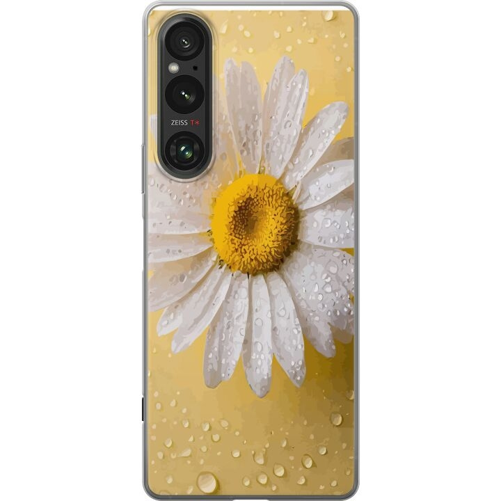 Mobile case for Sony Xperia 1 V with Porslinsblomma design in the group SMARTPHONE & TABLETS / Phone cases / Sony at TP E-commerce Nordic AB (A61307)