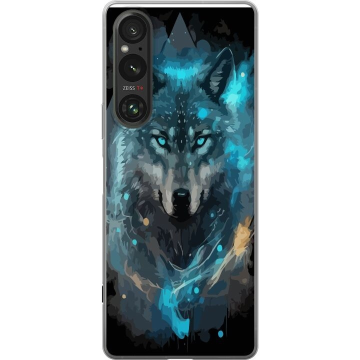 Mobile case for Sony Xperia 1 V with Wolf design in the group SMARTPHONE & TABLETS / Phone cases / Sony at TP E-commerce Nordic AB (A61312)