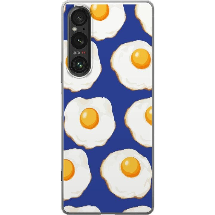 Mobile case for Sony Xperia 1 V with Fried eggs design in the group SMARTPHONE & TABLETS / Phone cases / Sony at TP E-commerce Nordic AB (A61313)