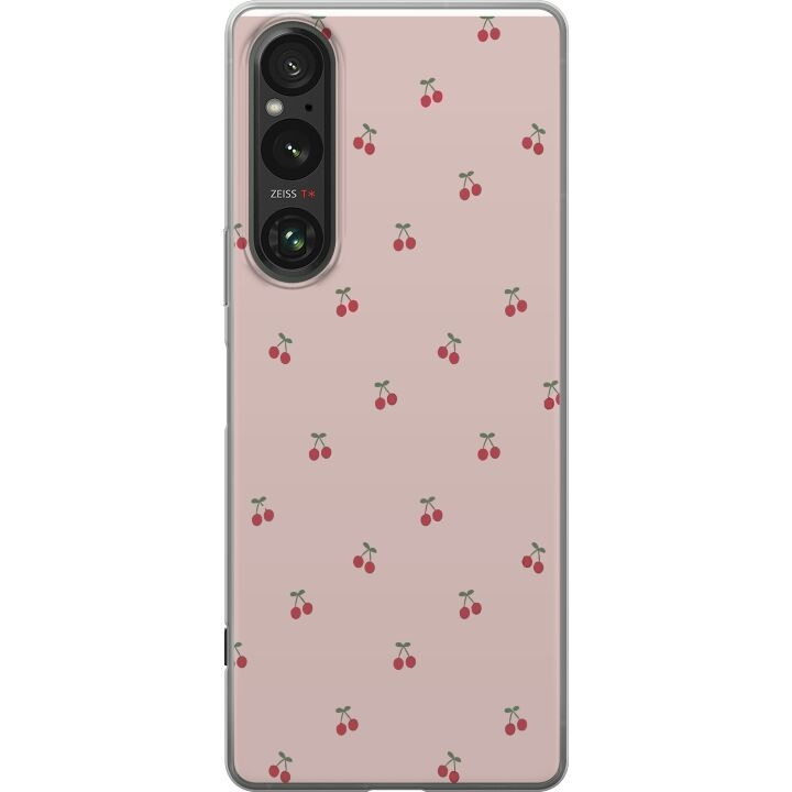 Mobile case for Sony Xperia 1 V with Cherry design in the group SMARTPHONE & TABLETS / Phone cases / Sony at TP E-commerce Nordic AB (A61314)