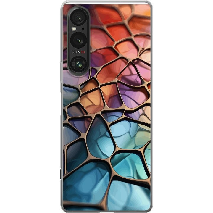 Mobile case for Sony Xperia 1 V with Metallic pattern design in the group SMARTPHONE & TABLETS / Phone cases / Sony at TP E-commerce Nordic AB (A61317)