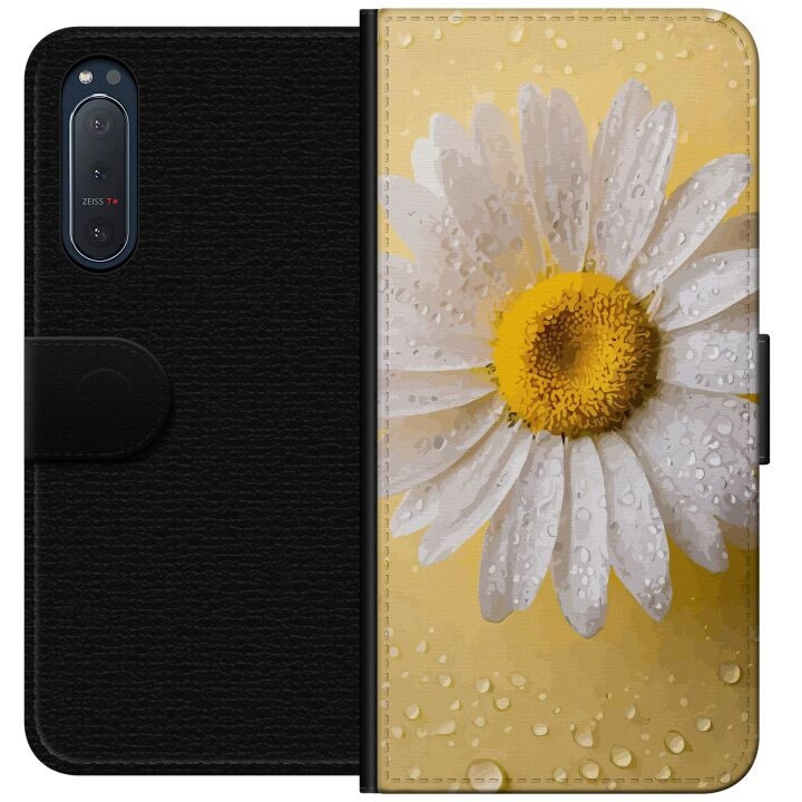 Wallet case for Sony Xperia 5 II with Porslinsblomma design in the group SMARTPHONE & TABLETS / Phone cases / Sony at TP E-commerce Nordic AB (A61361)