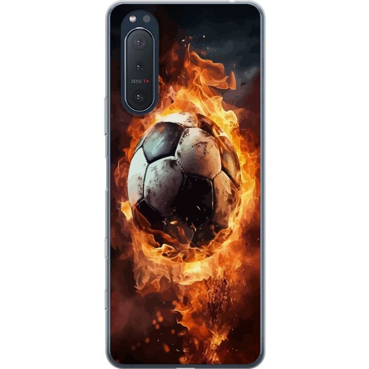 Mobile case for Sony Xperia 5 II with Football design in the group SMARTPHONE & TABLETS / Phone cases / Sony at TP E-commerce Nordic AB (A61409)