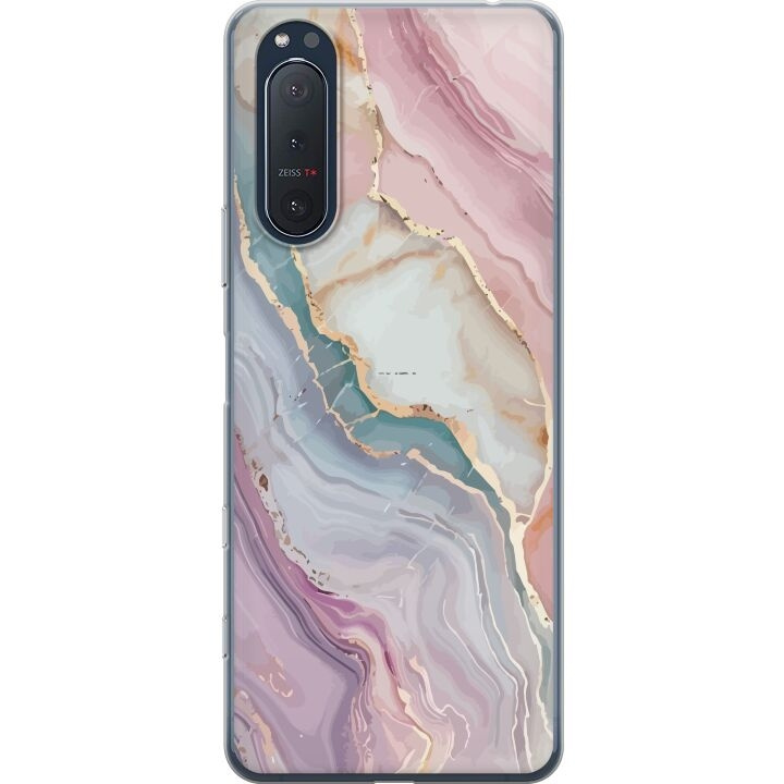 Mobile case for Sony Xperia 5 II with Marble design in the group SMARTPHONE & TABLETS / Phone cases / Sony at TP E-commerce Nordic AB (A61410)