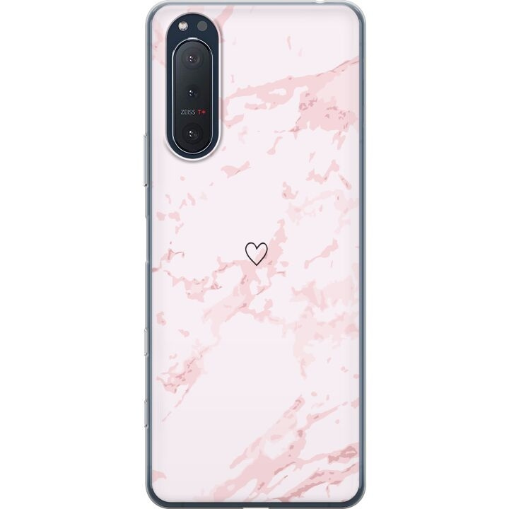 Mobile case for Sony Xperia 5 II with Pink Heart design in the group SMARTPHONE & TABLETS / Phone cases / Sony at TP E-commerce Nordic AB (A61411)