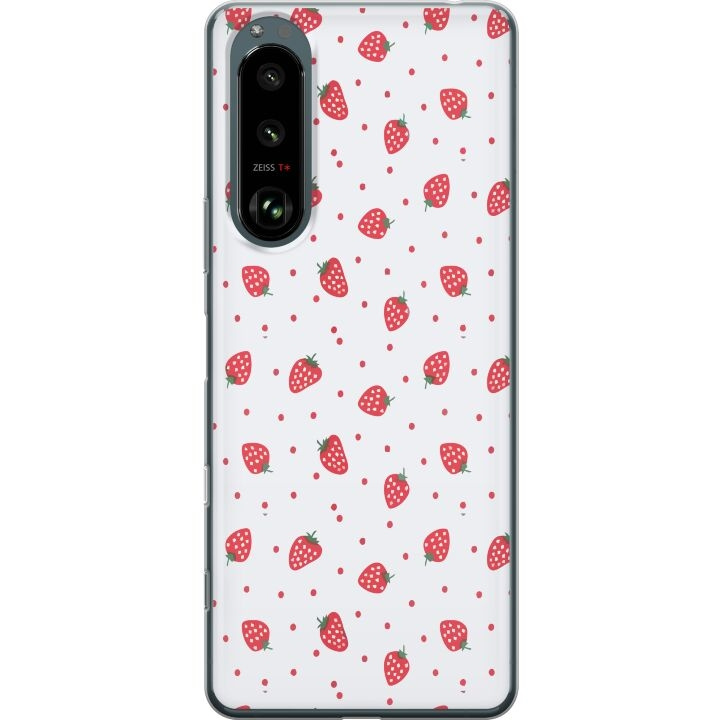 Mobile case for Sony Xperia 5 III with Strawberries design in the group SMARTPHONE & TABLETS / Phone cases / Sony at TP E-commerce Nordic AB (A61459)