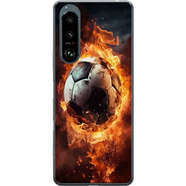 Mobile case for Sony Xperia 5 III with Football design in the group SMARTPHONE & TABLETS / Phone cases / Sony at TP E-commerce Nordic AB (A61463)