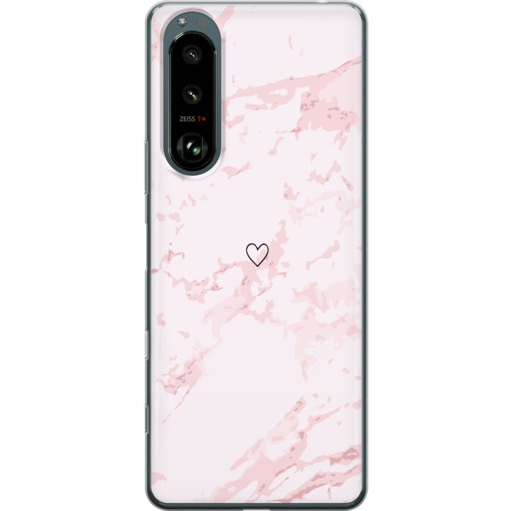 Mobile case for Sony Xperia 5 III with Pink Heart design in the group SMARTPHONE & TABLETS / Phone cases / Sony at TP E-commerce Nordic AB (A61465)