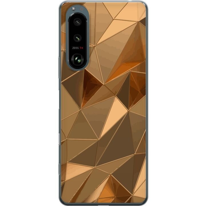 Mobile case for Sony Xperia 5 III with 3D Gold design in the group SMARTPHONE & TABLETS / Phone cases / Sony at TP E-commerce Nordic AB (A61466)