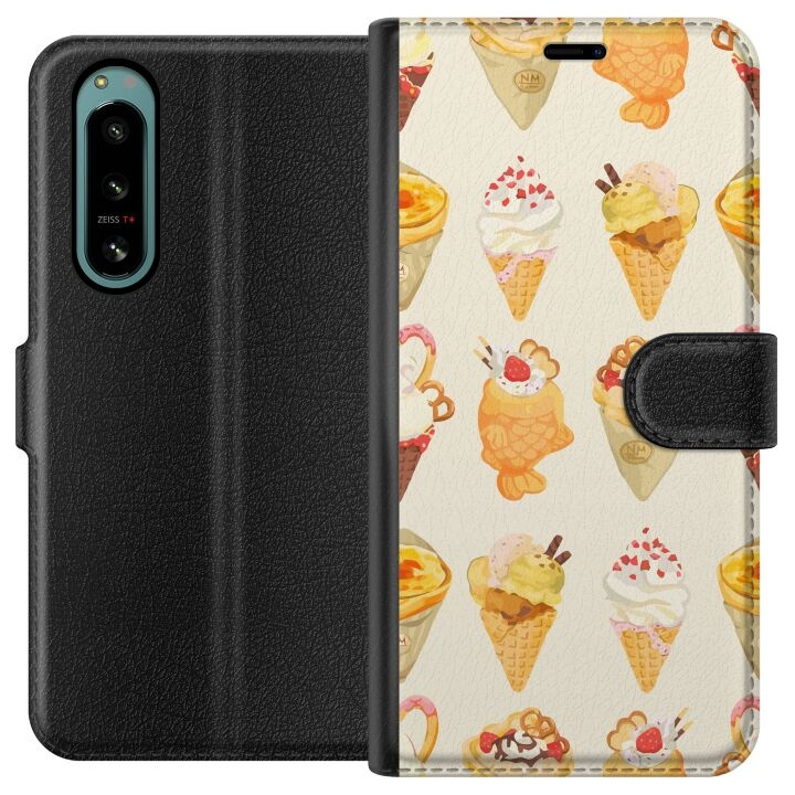 Wallet case for Sony Xperia 5 IV with Glassy design in the group SMARTPHONE & TABLETS / Phone cases / Sony at TP E-commerce Nordic AB (A61480)