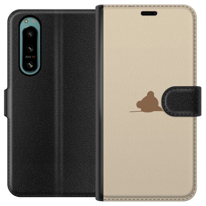 Wallet case for Sony Xperia 5 IV with Nalle design in the group SMARTPHONE & TABLETS / Phone cases / Sony at TP E-commerce Nordic AB (A61489)