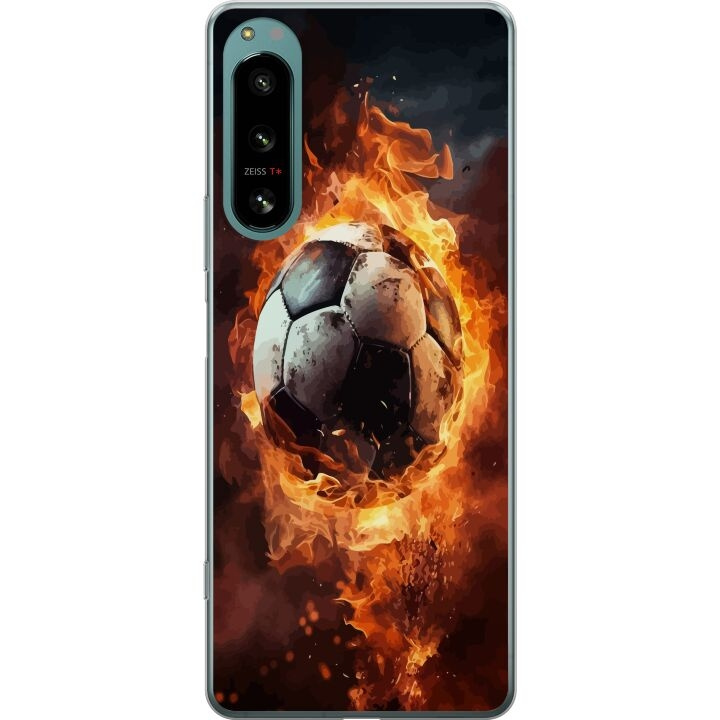 Mobile case for Sony Xperia 5 IV with Football design in the group SMARTPHONE & TABLETS / Phone cases / Sony at TP E-commerce Nordic AB (A61517)