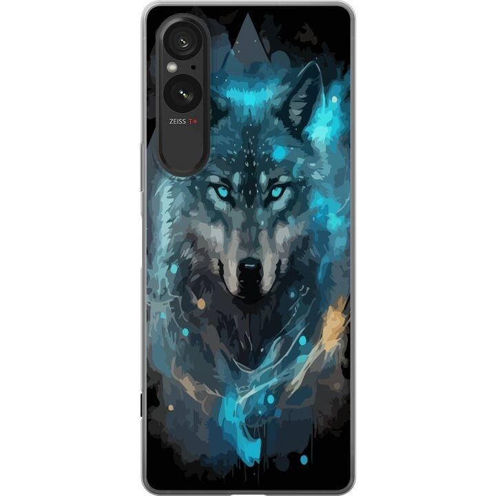 Mobile case for Sony Xperia 5 V with Wolf design in the group SMARTPHONE & TABLETS / Phone cases / Sony at TP E-commerce Nordic AB (A61555)