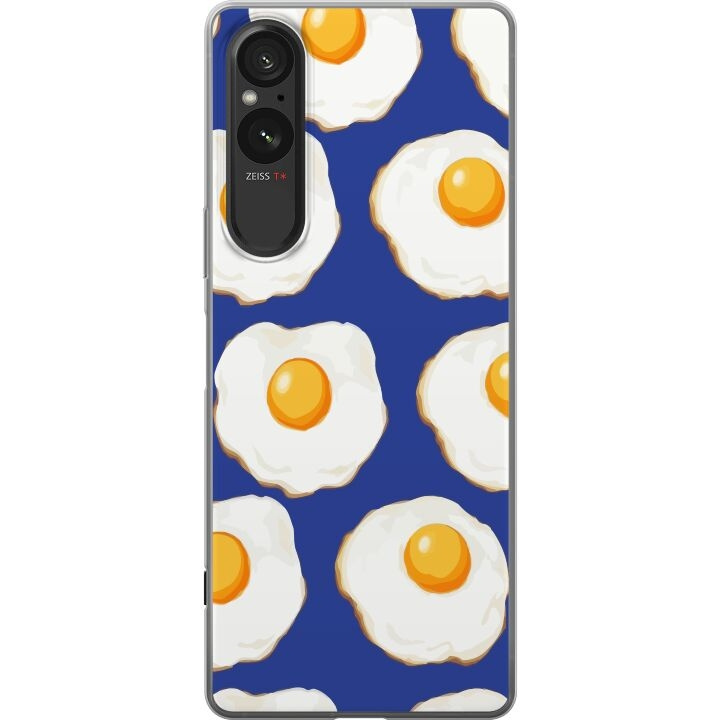 Mobile case for Sony Xperia 5 V with Fried eggs design in the group SMARTPHONE & TABLETS / Phone cases / Sony at TP E-commerce Nordic AB (A61556)