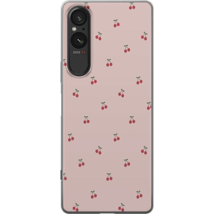 Mobile case for Sony Xperia 5 V with Cherry design in the group SMARTPHONE & TABLETS / Phone cases / Sony at TP E-commerce Nordic AB (A61557)