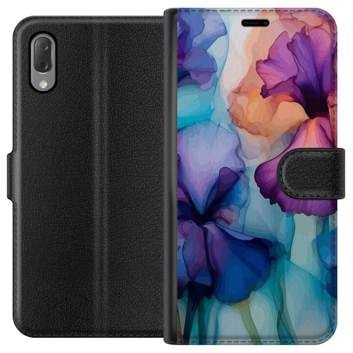 Wallet case for Sony Xperia L3 with Magical flowers design in the group SMARTPHONE & TABLETS / Phone cases / Sony at TP E-commerce Nordic AB (A61607)