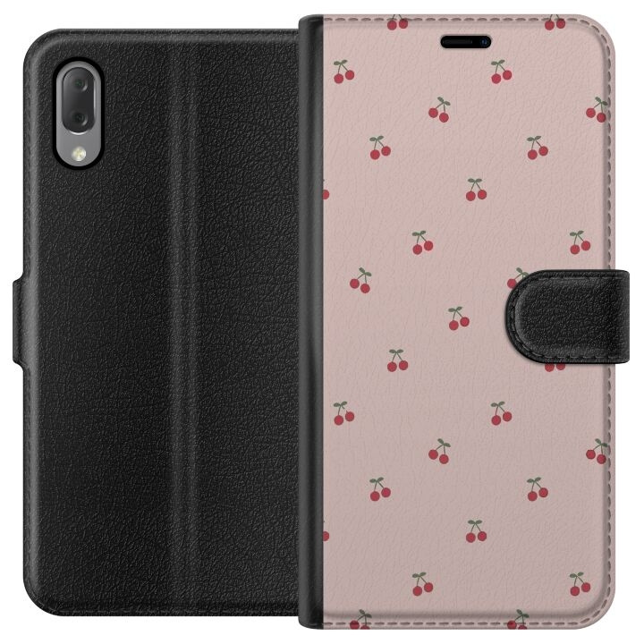 Wallet case for Sony Xperia L3 with Cherry design in the group SMARTPHONE & TABLETS / Phone cases / Sony at TP E-commerce Nordic AB (A61611)