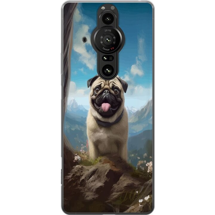 Mobile case for Sony Xperia Pro-I with Happy Dog design in the group SMARTPHONE & TABLETS / Phone cases / Sony at TP E-commerce Nordic AB (A61703)