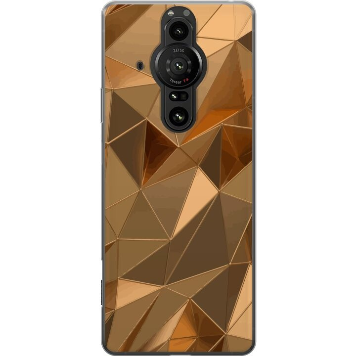 Mobile case for Sony Xperia Pro-I with 3D Gold design in the group SMARTPHONE & TABLETS / Phone cases / Sony at TP E-commerce Nordic AB (A61709)