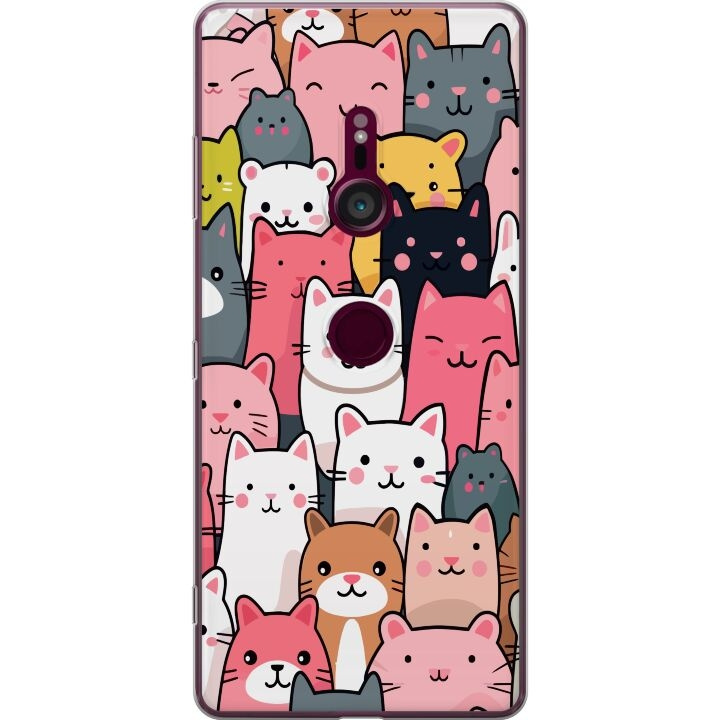 Mobile case for Sony Xperia XZ3 with Cat pattern design in the group SMARTPHONE & TABLETS / Phone cases / Sony at TP E-commerce Nordic AB (A61720)