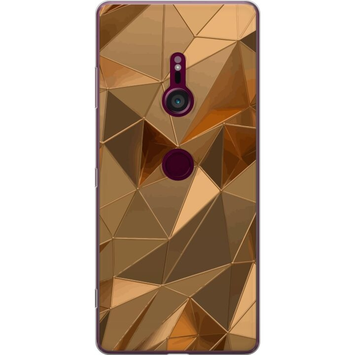 Mobile case for Sony Xperia XZ3 with 3D Gold design in the group SMARTPHONE & TABLETS / Phone cases / Sony at TP E-commerce Nordic AB (A61736)