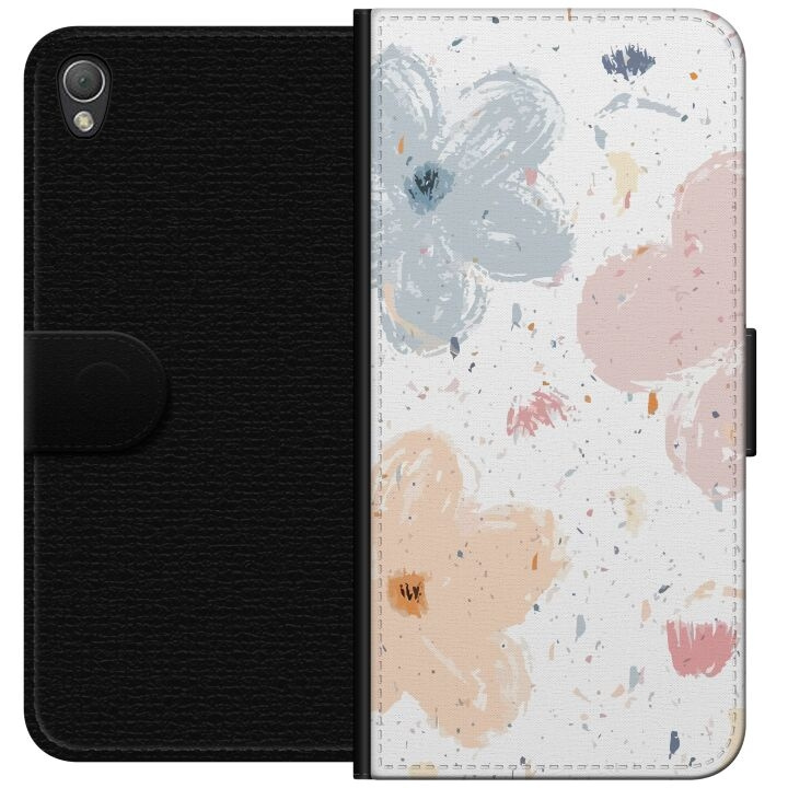 Wallet case for Sony Xperia Z3 with Flowers design in the group SMARTPHONE & TABLETS / Phone cases / Sony at TP E-commerce Nordic AB (A61751)