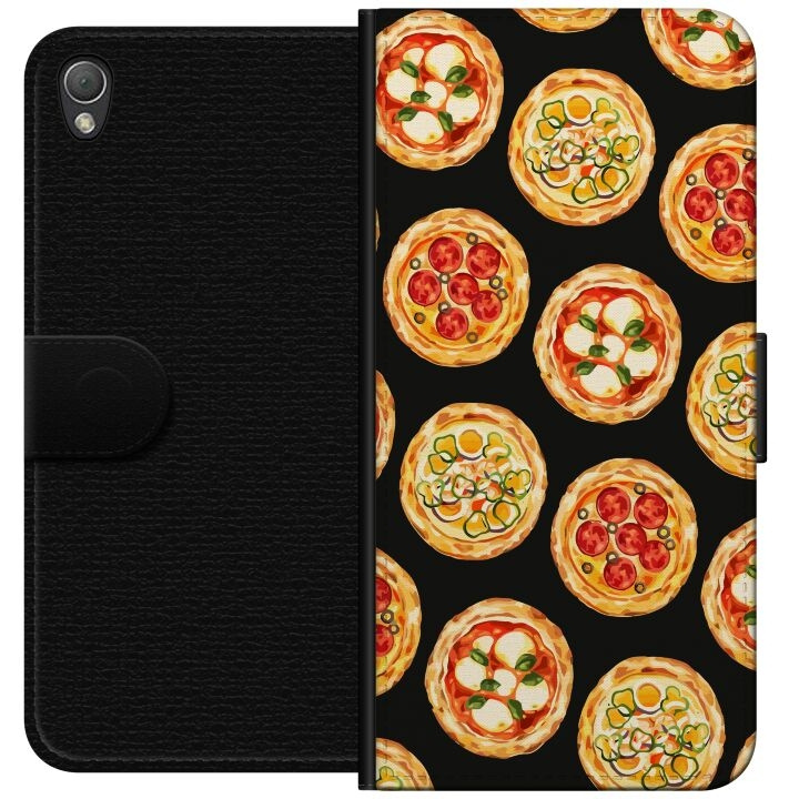 Wallet case for Sony Xperia Z3 with Pizza design in the group SMARTPHONE & TABLETS / Phone cases / Sony at TP E-commerce Nordic AB (A61752)