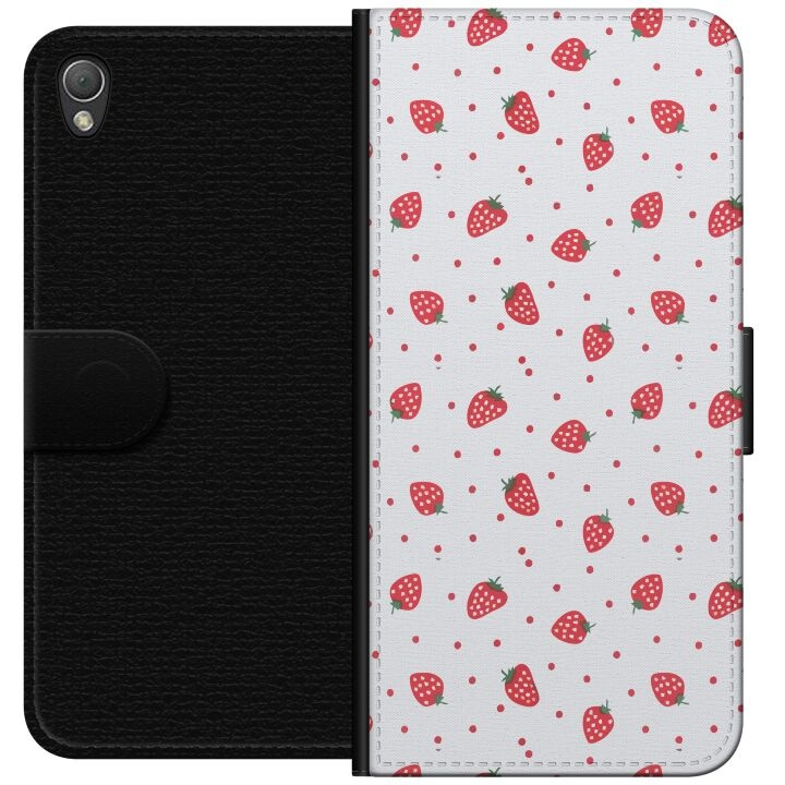 Wallet case for Sony Xperia Z3 with Strawberries design in the group SMARTPHONE & TABLETS / Phone cases / Sony at TP E-commerce Nordic AB (A61756)