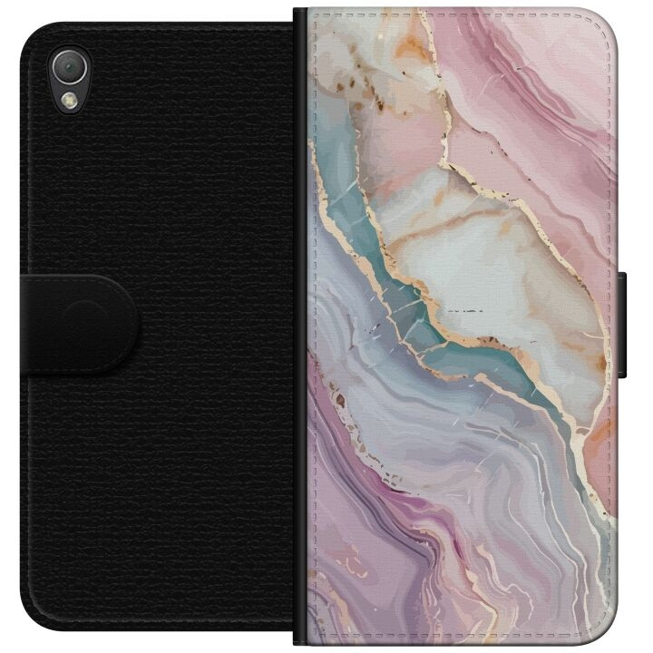 Wallet case for Sony Xperia Z3 with Marble design in the group SMARTPHONE & TABLETS / Phone cases / Sony at TP E-commerce Nordic AB (A61761)