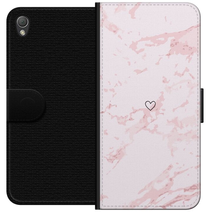 Wallet case for Sony Xperia Z3 with Pink Heart design in the group SMARTPHONE & TABLETS / Phone cases / Sony at TP E-commerce Nordic AB (A61762)