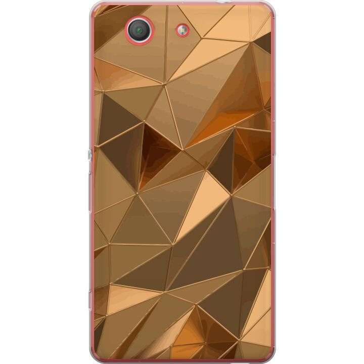 Mobile case for Sony Xperia Z3 Compact with 3D Gold design in the group SMARTPHONE & TABLETS / Phone cases / Sony at TP E-commerce Nordic AB (A61790)